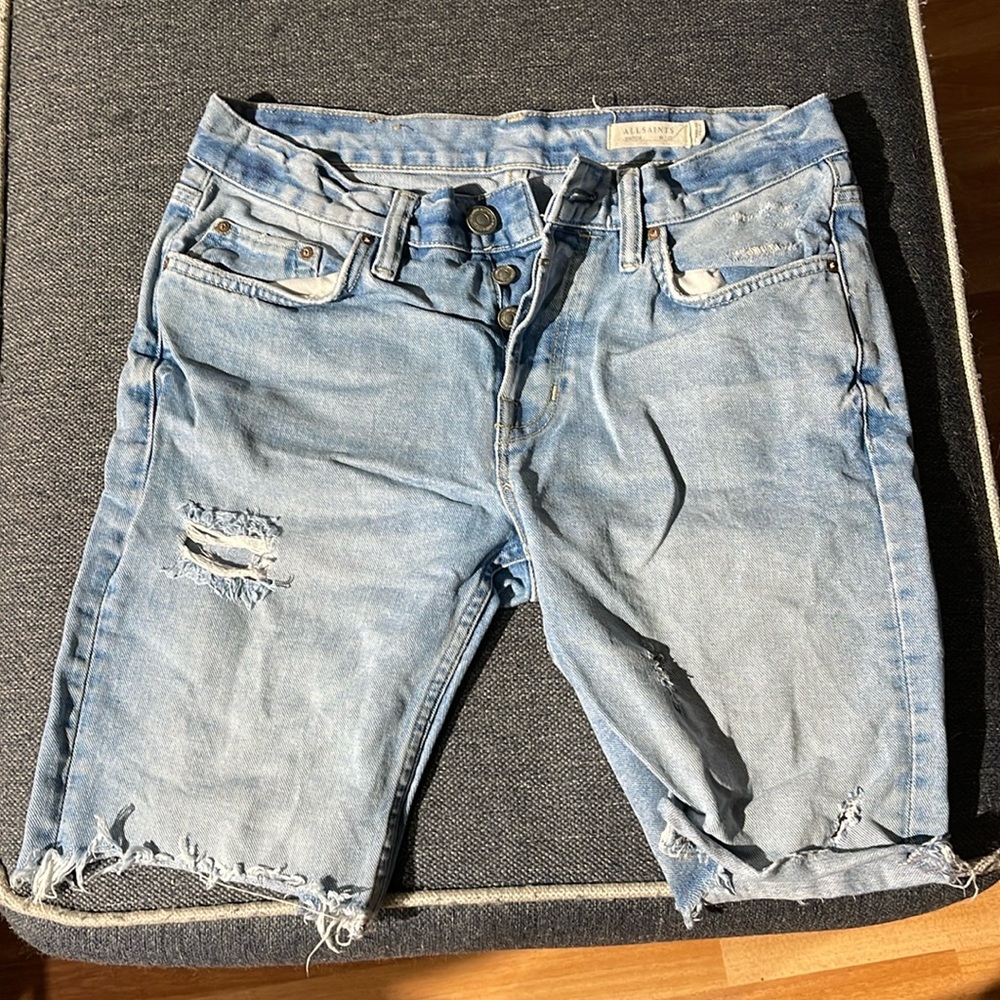 All Saints Men’s Jean Shorts - S28